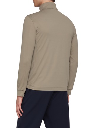 背面 - 点击放大 - SOUTHCAPE - Stand Collar Half Zip T-Shirt