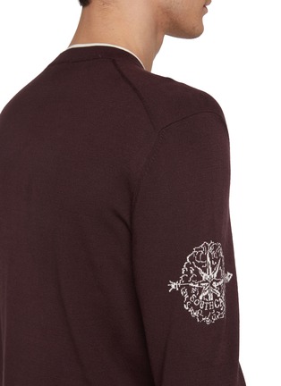  - SOUTHCAPE - Logo Emblem Intarsia Sleeve T-Shirt