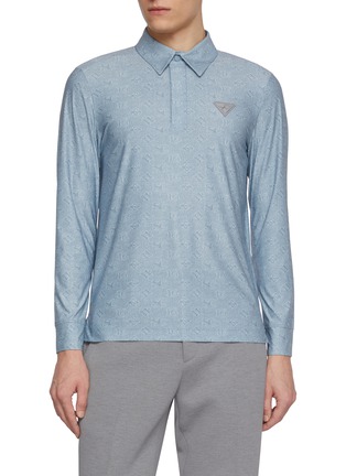 首图 - 点击放大 - SOUTHCAPE - Monogram Quick Dry UV Block Polo Shirt