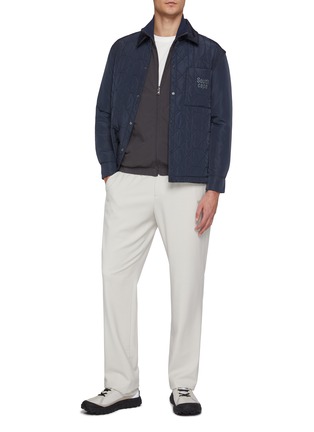 模特儿示范图 - 点击放大 - SOUTHCAPE - Reversible Zip Up Windbreaker Jacket