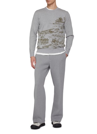 模特儿示范图 - 点击放大 - SOUTHCAPE - Embroidered Logo Pants