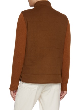 背面 - 点击放大 - EQUIL - Stand Collar Hybrid Wool Cashmere Jacket