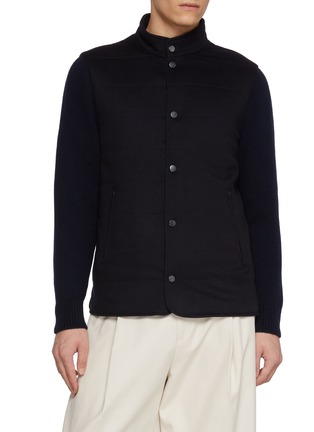 首图 - 点击放大 - EQUIL - Stand Collar Hybrid Wool Cashmere Jacket