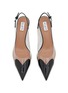 细节 - 点击放大 - ALAÏA - Le Coeur 55 Patent Leather PVC Slingback Pumps