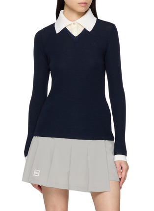 首图 - 点击放大 - SOUTHCAPE - Double Layered Long Sleeve Wool Top