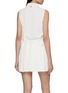 背面 - 点击放大 - SOUTHCAPE - Sleeveless Contrast Collar Pleated Dress