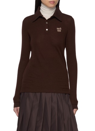 首图 - 点击放大 - SOUTHCAPE - 拼接领羊毛 POLO 衫