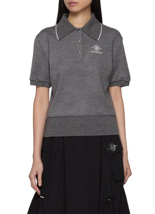 首图 - 点击放大 - SOUTHCAPE - Logo Knit Polo Top