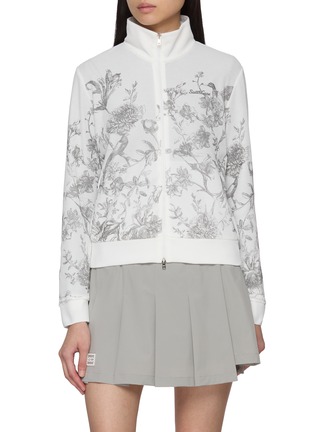 首图 - 点击放大 - SOUTHCAPE - Blossom Mesh Zip Up Jumper