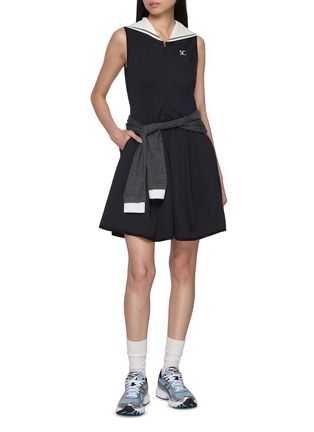 模特儿示范图 - 点击放大 - SOUTHCAPE - 水手服领连衣裙