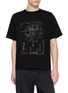 RICK OWENS 印花纯棉短袖 T 恤