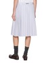 背面 - 点击放大 - MIU MIU - Pleated Striped Midi Poplin Skirt