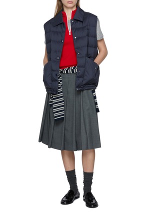 模特儿示范图 - 点击放大 - MIU MIU - LOGO 饰纯棉 T 恤