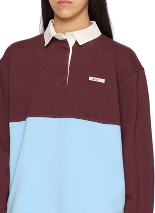  - PRADA - 撞色长袖 POLO 衫