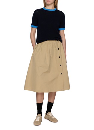 模特儿示范图 - 点击放大 - PRADA - 拼色针织衫