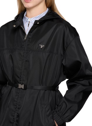  - PRADA - Zip Up Belted Windbreaker Jacket