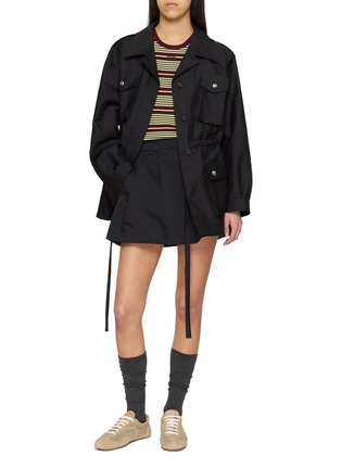 模特儿示范图 - 点击放大 - PRADA - Four Pocket Utility Jacket