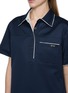  - PRADA - Short Sleeve Contrast Trim Polo Shirt