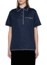 首图 - 点击放大 - PRADA - Short Sleeve Contrast Trim Polo Shirt