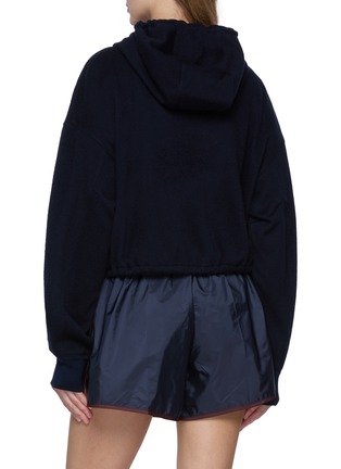 背面 - 点击放大 - PRADA - Half Zip Wool Cashmere Hoodie