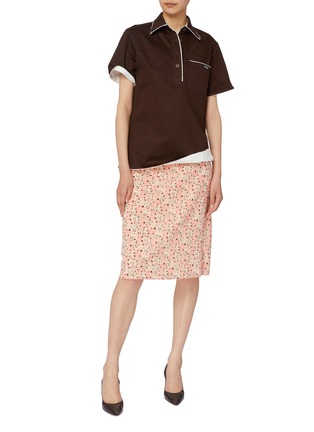 模特儿示范图 - 点击放大 - PRADA - 短袖 POLO 衫