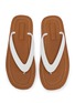 细节 - 点击放大 - MIU MIU - Logo Embossed Flip Flops