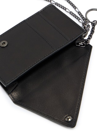 细节 - 点击放大 - DISCORD YOHJI YAMAMOTO - Triangle Flap Leather Wallet