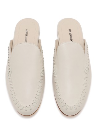 细节 - 点击放大 - ANN DEMEULEMEESTER - SIKA 皮革拼接拖鞋