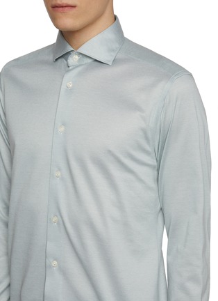  - ETON - Filo di Scozia Knit Cotton Jersey Shirt