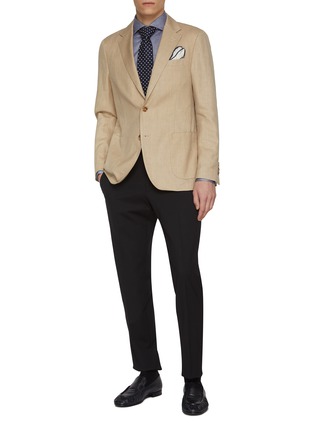 模特儿示范图 - 点击放大 - ETON - Filo di Scozia Knit Cotton Jersey Shirt