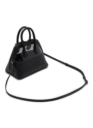 细节 - 点击放大 - DISCORD YOHJI YAMAMOTO - Small Translucent Leather Shoulder Bag