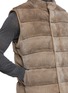  - KRUF - Stand Collar Mink Fur Cashmere Down Vest