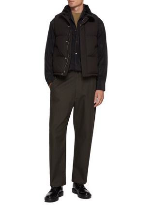 模特儿示范图 - 点击放大 - KRUF - Mink Fur Inner Collar Down Vest