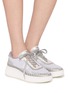 模特儿示范图 - 点击放大 - CHLOÉ - Nama Women's Platform Sneakers