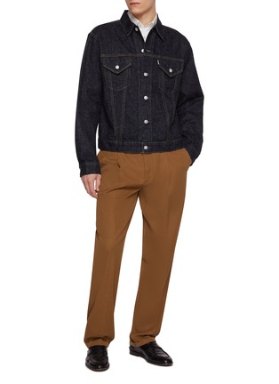 模特儿示范图 - 点击放大 - NEW MANUAL - #019 LV Dark Wash Trucker Jacket