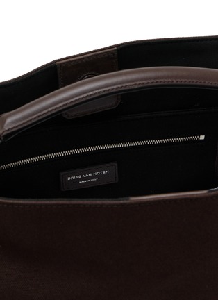 细节 - 点击放大 - DRIES VAN NOTEN - Grip Medium Suede Tote Bag