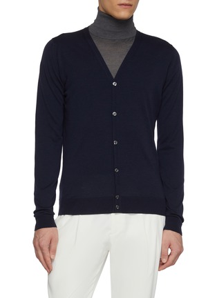首图 - 点击放大 - JOHN SMEDLEY - V-Neck Button Up Cardigan