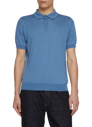 首图 - 点击放大 - JOHN SMEDLEY - Wool Cotton Polo Shirt