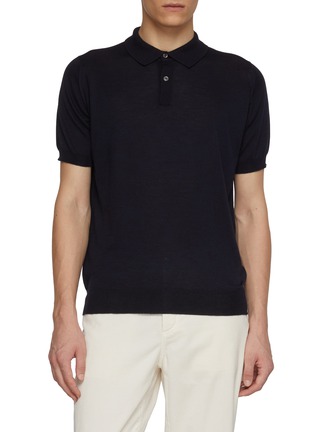首图 - 点击放大 - JOHN SMEDLEY - Wool Cotton Polo Shirt