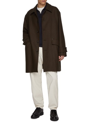 模特儿示范图 - 点击放大 - JOHN SMEDLEY - Wool Cotton Polo Shirt