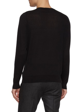 背面 - 点击放大 - JOHN SMEDLEY - Crewneck Cotton Cashmere Sweater