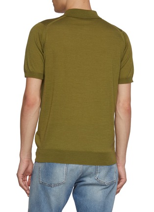 背面 - 点击放大 - JOHN SMEDLEY - Wool Cotton Polo Shirt