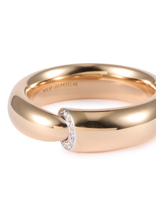 细节 - 点击放大 - VHERNIER - Calla The One 18K Rose Gold Diamond Ring — EU 53