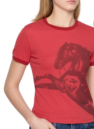  - CHLOÉ - Horse Capsule Cotton Ringer T-shirt
