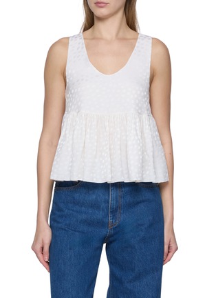 首图 - 点击放大 - CHLOÉ - Sleeveless Jacquard Peplum Top