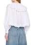 背面 - 点击放大 - CHLOÉ - Ruffle Capelet Lace Trim Cotton Blouse