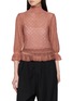 首图 - 点击放大 - CHLOÉ - Ruffled High Neck Puff Sleeve Knit Sweater