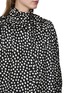  - CHLOÉ - Ruffled Polka Dot Jacquard Silk Blouse