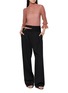 模特儿示范图 - 点击放大 - CHLOÉ - High Rise Double Belt Wool Tailored Pants