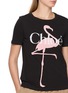  - CHLOÉ - Logo Flamingo Print Cotton Jersey T-Shirt